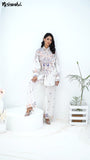 NF-349781 White Printed 2Pc Suit