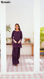 NF-6502 Purple Farshi Lawn Stitched 2pc Suit