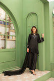NF-5946 Black Silk Stitched 2pc Suit
