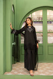 NF-5946 Black Silk Stitched 2pc Suit