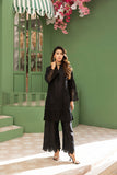 NF-6328 Black Stitched 2pc Dress