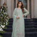 NF-5933 Pistachio Chiffon 3Pc Stitched Suit