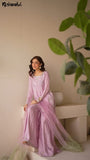 NF-6483 Lilac Rawsilk Stitched 2Pc Suit