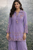 NF-6588 LIlac Cotton Stitched 2Pc Suit