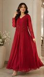 NF-6355 Shocking Pink Chiffon Coat