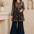 NF-6534 Bottle Green Peplum Stitched Shirt