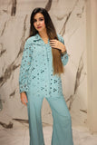 NF-6050 Ferozi Cotton Voile 2pc Stitched Suit