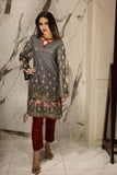 NF-14561 Grey Printed Stright Stitched Shirt