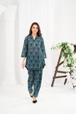 NF-Paisley Navy Blue Printed 2Pc