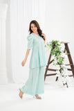 NF-Sky Blue Daisy Print Stitched 2PC