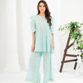 NF-Sky Blue Daisy Print Stitched 2PC