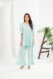 NF-Sky Blue Daisy Print Stitched 2PC