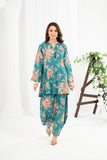 NF-Flower Sea Green Printed 2Pc