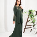 NF-6692 Bottle Green Silk Stitched 2Pc