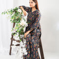 NF-Grey Majestic Print 2Pc Stitched