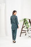 NF-Paisley Navy Blue Printed 2Pc