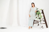 NF-6738 Ferozi Cotton Net 2Pc Stitched Dress