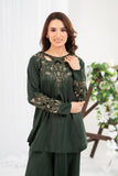 NF-6692 Bottle Green Silk Stitched 2Pc