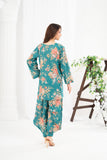 NF-Flower Sea Green Printed 2Pc
