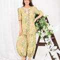 NF- 6694 Lemon Printed Sitiched 2Pc