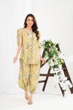 NF- 6694 Lemon Printed Sitiched 2Pc