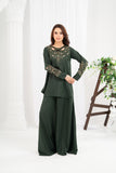 NF-6692 Bottle Green Silk Stitched 2Pc