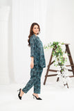 NF-Paisley Navy Blue Printed 2Pc