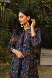 NF-5149 Blue Silk Stitched Coat