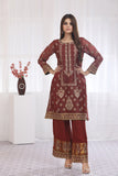 NF-4764 Maroon Maisori 2pc Stitched Suit