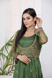 NF-4563 Green Anarkali Maisori Stitched Shirt