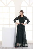NF-5034 Dark Green Chiffon Frock