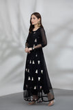 NF-5026 Black Chiffon Stitched Shirt