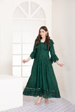 NF-5025 Green Chicken Stitched Frock