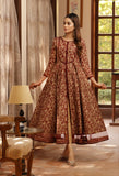 NF-Beige Printed Stitched Frock