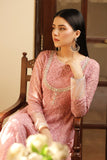 NF-4199 Baby Pink Chiffon Stitched Frock