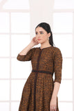 NF-4700 Mehndi Lawn Stithced Frock
